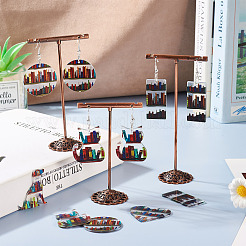 DIY-Set zur Herstellung baumelnder Acryl-Ohrringe im Bücherregal-Stil&nbsp;DIY-TA0009-66