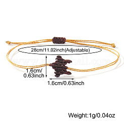 Bracelets tressés en cordon ciré pour femmes&nbsp;DG0150-4