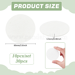 10 éponge en pulpe de bois naturelle pour la vaisselle&nbsp;AJEW-WH0270-512A