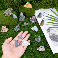 Maquette de montagne miniature en résine&nbsp;DJEW-FH0001-61