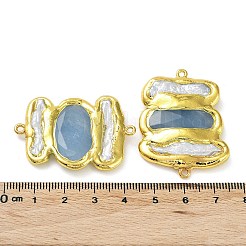 Verbindungsanhänger aus Messing mit Zahnstangenbeschichtung&nbsp;KK-K348-16G