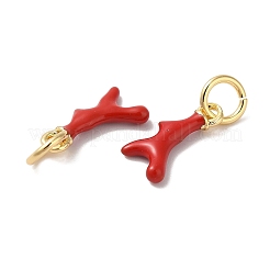 Messing Emaille Anhänger / charms&nbsp;KK-L216-007G