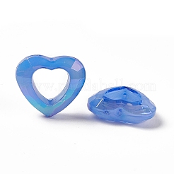 Placcatura uv cornici di perline acriliche iridescenti arcobaleno&nbsp;PACR-M003-04D