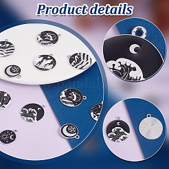 35pcs 7 styles de pendentifs en émail en alliage&nbsp;ENAM-PH0002-81