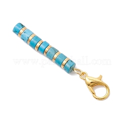 7 pendentif décoratif en pierre mixte naturelle et synthétique&nbsp;HJEW-JM03689