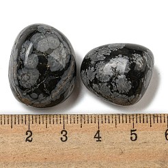 Naturschneeflocke Obsidian Perlen&nbsp;G-G123-04