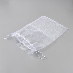 Bolsas de organza con cordón para embalaje&nbsp;LS-OP-WH20002-002C