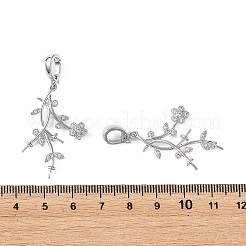 Ganci a perno in ottone Shegrace con micro pavé di zirconi cubici&nbsp;XGRQ5S483-848-P