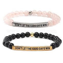 2-teiliges Set aus inspirierendem Armband aus Messing&nbsp;AW1158-4