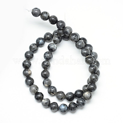 Fili di perline di larvikite naturale&nbsp;X-G-R345-4mm-33