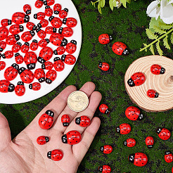100 Stück 3 Arten undurchsichtige Harz Cabochons&nbsp;CRES-SC0003-24