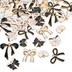 40pcs 10 styles de pendentifs en émail en alliage&nbsp;ENAM-TA0009-03