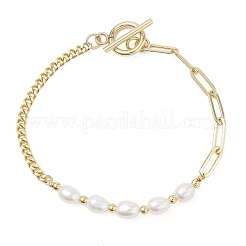 Natürliche kultivierte Süßwasserperlen Perlen Armbänder&nbsp;BJEW-JB12710
