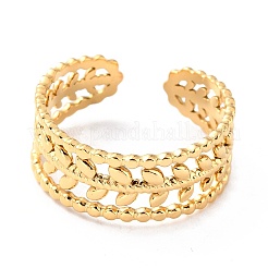 Anillos de dedo de acero inoxidable 304 con revestimiento iónico (IP)&nbsp;X-RJEW-L102-27G