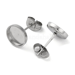 Boucles d'oreilles à tige en acier inoxydable 304 anti-ternissement&nbsp;EJEW-K295-06A-P