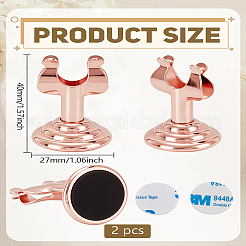 Porta tarjetas de acero inoxidable&nbsp;AJEW-WH0248-776RG