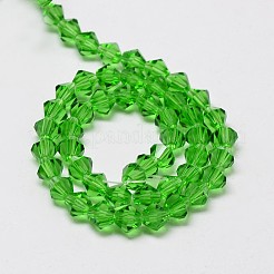 Imitare austriaco di cristallo di vetro bicone fili di perline&nbsp;LS-GLAA-F029-4x4mm-03
