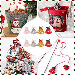 8 Stück 4 Farben Wollfilz Weihnachtsglocke&nbsp;DIY-NB0008-88