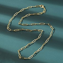 Colliers chaîne trombone en laiton&nbsp;NJEW-A042-17G-03