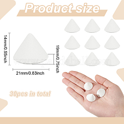 30 Stück Aluminiumoxid-Porzellan-Brennofen-Stützsockel&nbsp;AJEW-FG0003-80