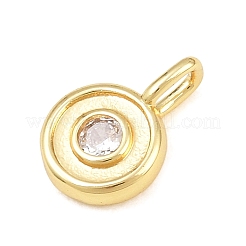 Messingpflaster klare Zirkonia Charms&nbsp;CU-CBAFB7D-08G