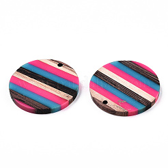 Colgantes de resina opaca y madera de nogal&nbsp;RESI-N039-04