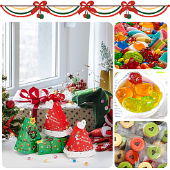 20 boîte en carton triangulaire pliable à thème de Noël&nbsp;CON-BC0006-96
