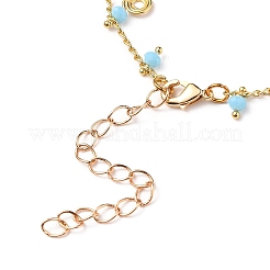 Messing Wirbel Charm Armbänder&nbsp;BJEW-JB05696