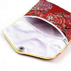 Beutel aus Stickerei-Damasttuch&nbsp;ABAG-WH0023-04B-01
