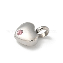 Pendentifs en strass en acier inoxydable 304&nbsp;LS-STAS-R139-01P-04