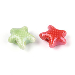 Perles en porcelaine manuelles&nbsp;PORC-Q002-03E-01