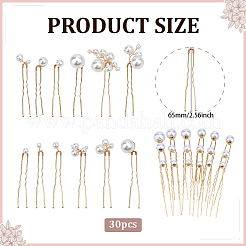2 Set 2 Stile Eisen Haarnadeln für Frauen&nbsp;OHAR-ME0001-03