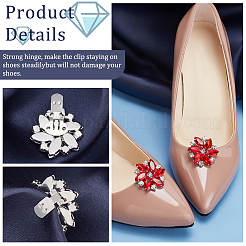 2 Stück Schuhschnallenclips aus Platinlegierung&nbsp;ALRI-FG0001-04D