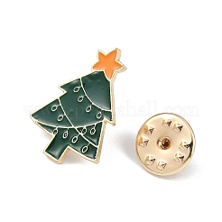 Spille smaltate in lega natalizia&nbsp;AJEW-A056-05A