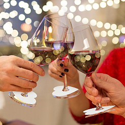 Breloques pour verres à vin en papier&nbsp;AJEW-WH0080-13A