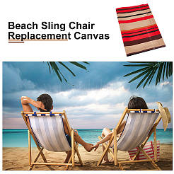 Strandliegestuhlbezug aus Leinenstoff mit Kissen&nbsp;AJEW-WH0342-55
