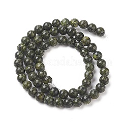 Natürliche Serpentin / grüne Spitze Stein Perlen Stränge&nbsp;X-G-S259-15-6mm-1