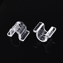 Transparent wie Kunststoffbasis Schnalle Haar Zubehör&nbsp;FIND-T064-004A-01