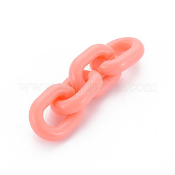 Opake Acryl Verknüpfung Ringe&nbsp;LS-MACR-S373-19B-A05