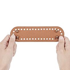 Pu-leder oval langer boden für strickbeutel&nbsp;FIND-WH0043-56B