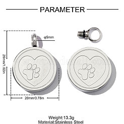 Anhänger aus Edelstahl 304&nbsp;SA-OY003-65P-01