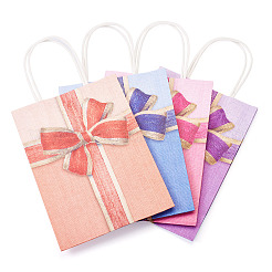 Rechteckige Geschenk-Aufbewahrungstüten aus Papier mit Griff&nbsp;CARB-TAC0003-01