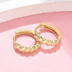 Orecchini a cerchio in ottone a cuore&nbsp;EJEW-Z102-07G