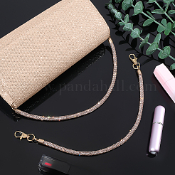 2 asa redonda para bolso con cordón de aleación y rhinestone&nbsp;AJEW-PH0007-73C
