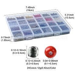 288g 24 Stile 8/0 Glasperlen&nbsp;SEED-FS0001-26A