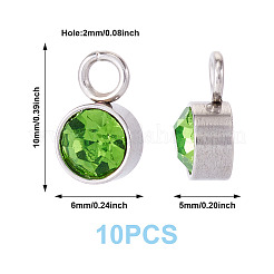 10 Stück Glas-Strass-Anhänger&nbsp;STAS-TA0003-26J