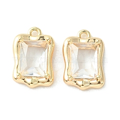 Ciondoli in ottone zirconi chiari micro pavé&nbsp;KK-L208-08G