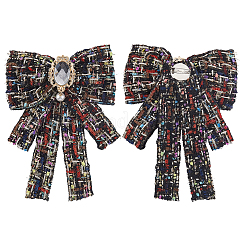 Bowknot-Polyesterbroschen für Rucksackkleidung&nbsp;JEWB-WH20006-10B