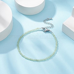 Runde Perlenarmbänder aus natürlichem Olivenquarz&nbsp;BJEW-JB09390-04
