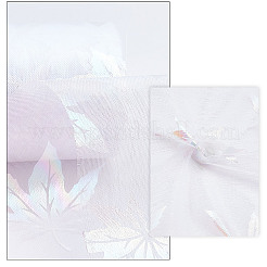 Herbstthema Ahornblattmuster Organzaband&nbsp;OCOR-WH0057-11A